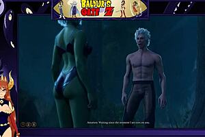 I, the Astorian, fuck the female Namekian hard, makin her orgasm with big tits bouncin in hentai sex