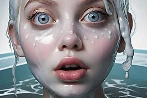 The Art Face Painting 100 Ai Facials With Blowbang And Bukkake!