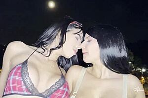 Fucking two exes in bisexual lesbian action 😈💋