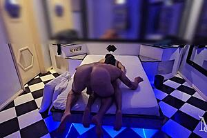 massage turns into wild bisexual anal pounding with huge cock