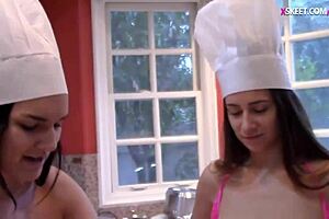 Teen Bakers Share A Cock In The Kitchen! 🍪😏