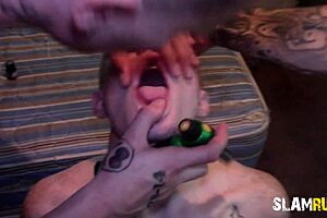 He learned not to fuck with the guys in this intense session.