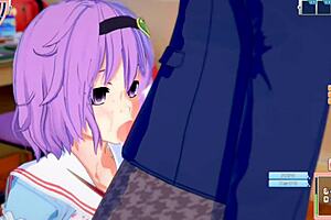 koikatsu eroge with satori getting tits rubbed hard in 3dcg anime