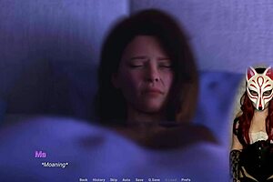 Old MILF in corset sucks young 18+'s cock in cuckold game scene