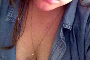 sexy white teen 18+ with small tits and blonde hair shows off big tits