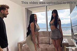 I watch hot latinas fuckin their trainer, lickin and ridin monster cocks