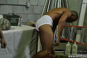 Free gay black navy men in marine movietures fight