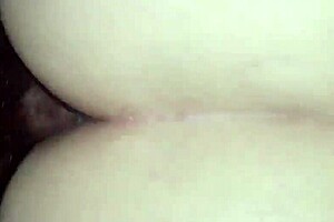 Hot white girl gettin creampied by black dick