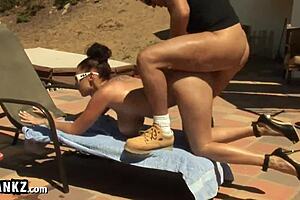 Busty Babe Gianna Michaels Outdoors