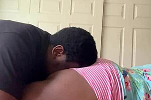 Putting my face in her big ass and pussy before pounding with monster cock