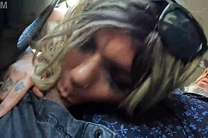 alexia ferraz sucking cock in car with friends for gaping - ma santos!