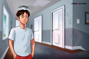 summertime saga anon watches step-sister bath nude