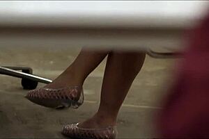 redhead teen student blows guy in study room feet play 😏