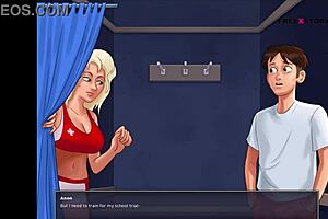 summertime saga anon watches step-sister bath nude