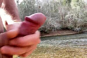 enjoying the outdoors by the river