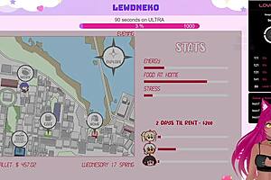 Vtuber Lewdneko Plays Lewd Femboy Burgers Game