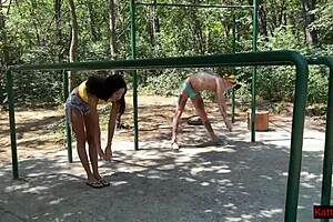 Public pickup leads to teen threesome with wife in hardcore anal