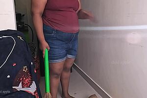 my friend's wife gets horny during sex call while cleaning house