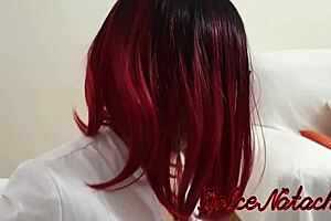 Young babe uses wet ass to relieve stress intensely