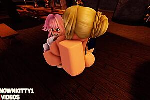 saber says, 'let's make love on roblox with astolfo'