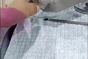 Latina and blonde amateurs choose between hairy or naked in outdoor settings