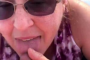 Watch nicebigddd give outdoor blowjob