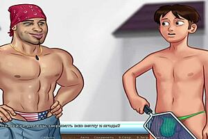 In summertime saga, a milf uses a great working tool for 69 at the office