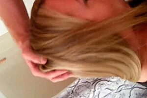 Wife deepthroats friend's big cock in homemade video