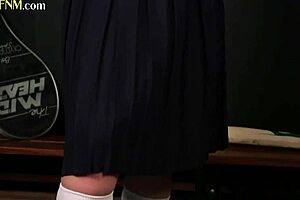 Teacher and Student Team Up for CFNM Handjob in Locker Room