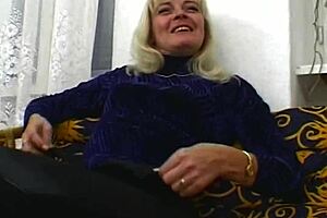 blonde milf bombshell sucks and fucks my dick