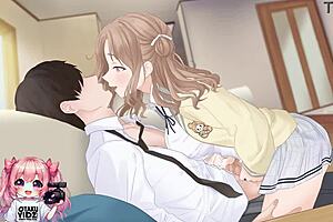 Yo, this hot coed rides and jerks for cumshot 💦