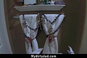 seduced by masked step daughter who sucked and fucked