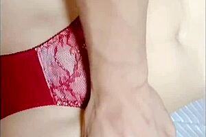 Cute girlfriend screams with toy deep in her urethra