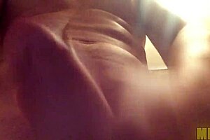 Young 18+ masturbates monster cock alone at home