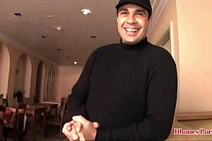 Crazy newcomer explodes in wild first porn scene with Dhones Portella!