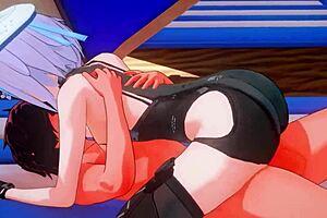 Dominance themes in cowgirl riding scenes