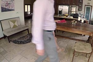 I turned into my boss's cum bucket to keep my job, getting blowjobs and facials from the voyeur teen babe