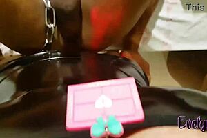 Mistress tranny dominates with big cock fucking, feeling intense pleasure in her big ass