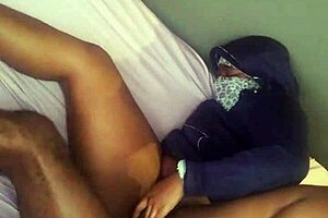 african mature feels intense pleasure from monster cock side entry