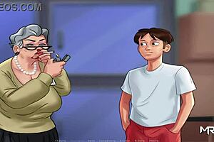 summertime saga - touch breasts in game episode 97