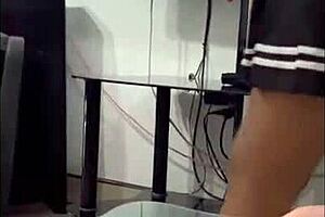 Universitaria Seduces Classmate With Deep Doggy Action During Casual Chat