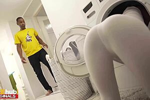 Is this horny Brazilian housemate craving monster cock action?