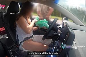 Seller gropes my pussy at market!