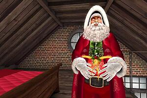 Young Santa's Wife FUCKS Elves in Christmas Threesome