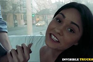 Public Cumswallower Babe Enjoys Giving Brain In Outdoor Reality Scene