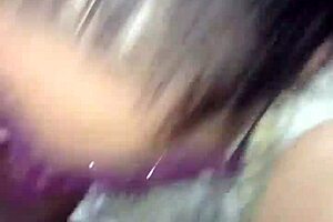 Chubby Amateur Sucks Until He Explodes in Her Mouth. What a Mess!