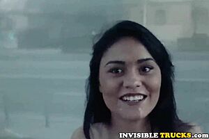 Public Cumswallower Babe Enjoys Giving Brain In Outdoor Reality Scene