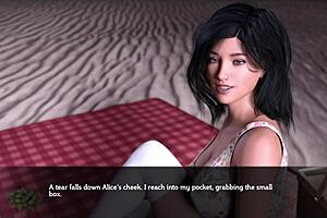 In this freeloading stepfamily episode, the brunette with big tits and ass gets naughty in 3D.