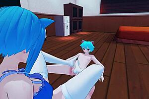 Amazing Anime Hentai Squirting and Blowjob Action!