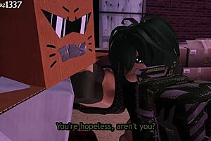 tied and captured femboy in domination scene